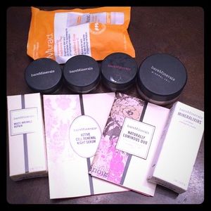 Bare Minerals mineral veil + blush + eyeshadow